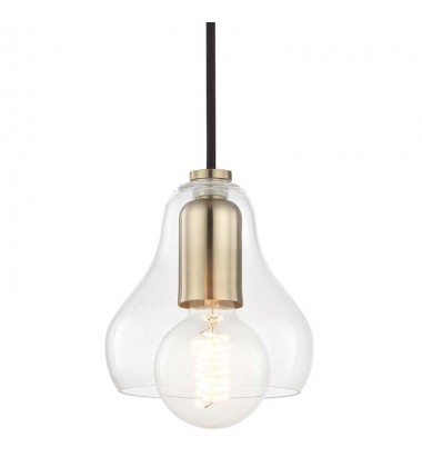  Sadie 1 Light Small Pendant (H104701S-AGB) - Mitzi Lighting