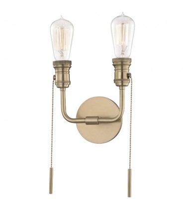  Lexi 2 Light Wall Sconce (H106102-AGB) - Mitzi Lighting