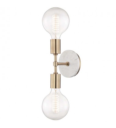 Chloe 2 Light Wall Sconce (H110102-AGB) - Mitzi Lighting Chloe 2 Light Wall Sconce (H110102-AGB) - Mitzi Lighting