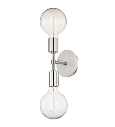 Chloe 2 Light Wall Sconce (H110102-PN) - Mitzi Lighting Chloe 2 Light Wall Sconce (H110102-PN) - Mitzi Lighting