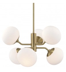  Estee 6 Light Chandelier (H134806-AGB) - Mitzi Lighting