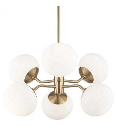  Estee 6 Light Chandelier (H134806-AGB) - Mitzi Lighting