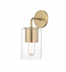 Lula 1 Light Wall Sconce (H135101-AGB) - Mitzi Lighting  Lula 1 Light Wall Sconce (H135101-AGB) - Mitzi Lighting
