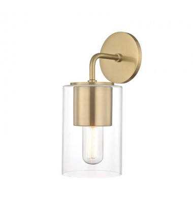 Lula 1 Light Wall Sconce (H135101-AGB) - Mitzi Lighting  Lula 1 Light Wall Sconce (H135101-AGB) - Mitzi Lighting