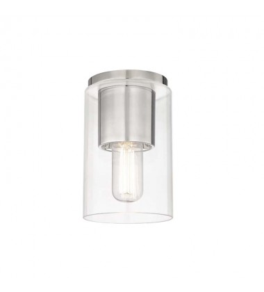 Lula 1 Light Flush Mount (H135501-PN) - Mitzi Lighting  Lula 1 Light Flush Mount (H135501-PN) - Mitzi Lighting