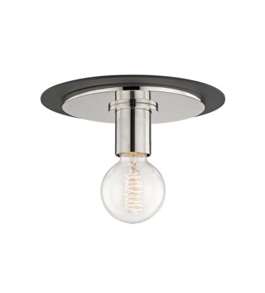  Milo 1 Light Small Flush Mount (H137501S-PN/BK) - Mitzi Lighting