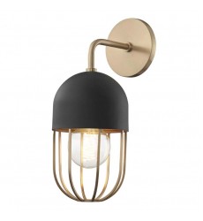  Haley 1 Light Wall Sconce (H145101-AGB/BK) - Mitzi Lighting