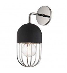  Haley 1 Light Wall Sconce (H145101-PN/BK) - Mitzi Lighting