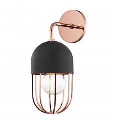  Haley 1 Light Wall Sconce (H145101-POC/BK) - Mitzi Lighting