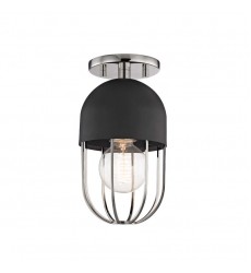  Haley 1 Light Flush Mount (H145601-PN/BK) - Mitzi Lighting