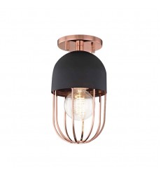  Haley 1 Light Flush Mount (H145601-POC/BK) - Mitzi Lighting