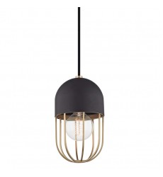  Haley 1 Light Pendant (H145701-AGB/BK) - Mitzi Lighting