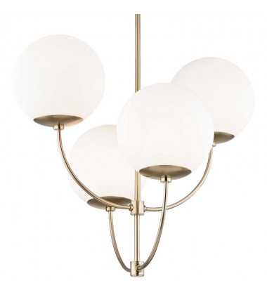  Carrie 4 Light Chandelier (H160804-AGB) - Mitzi Lighting