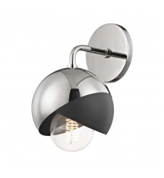  Emma 1 Light Wall Sconce (H168101-PN/BK) - Mitzi Lighting