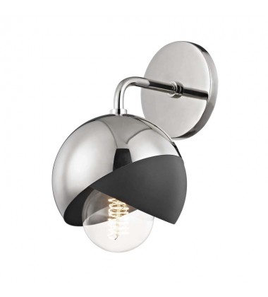  Emma 1 Light Wall Sconce (H168101-PN/BK) - Mitzi Lighting