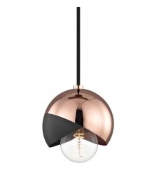  Emma 1 Light Pendant (H168701-POC/BK) - Mitzi Lighting