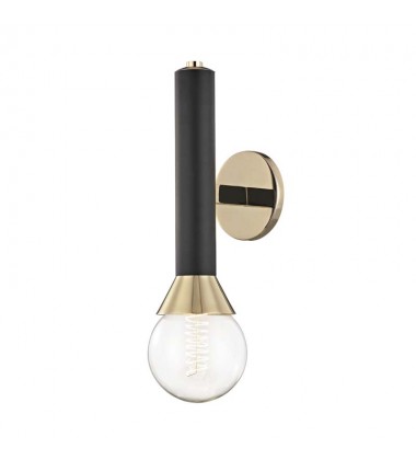  Via 1 Light Wall Sconce (H169101-PB/BK) - Mitzi Lighting