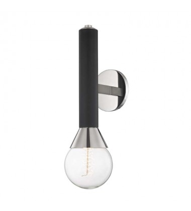  Via 1 Light Wall Sconce (H169101-PN/BK) - Mitzi Lighting