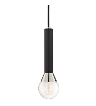  Via 1 Light Pendant (H169701-PN/BK) - Mitzi Lighting