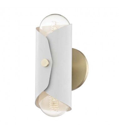  Immo 2 Light Wall Sconce (H172102-AGB/WH) - Mitzi Lighting
