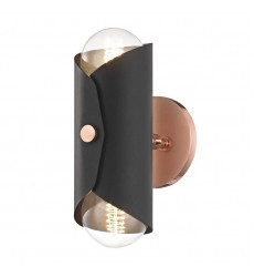  Immo 2 Light Wall Sconce (H172102-POC/BK) - Mitzi Lighting