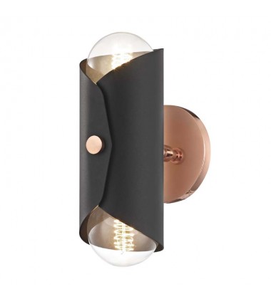  Immo 2 Light Wall Sconce (H172102-POC/BK) - Mitzi Lighting