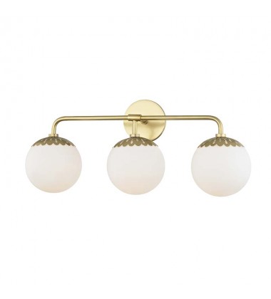 Paige 3 Light Bath Bracket (H193303-AGB) - Mitzi Lighting  Paige 3 Light Bath Bracket (H193303-AGB) - Mitzi Lighting