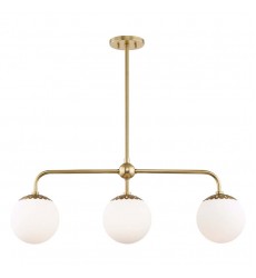 Paige 3 Light Island Light (H193903-AGB) - Mitzi Lighting  Paige 3 Light Island Light (H193903-AGB) - Mitzi Lighting