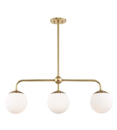 Paige 3 Light Island Light (H193903-AGB) - Mitzi Lighting  Paige 3 Light Island Light (H193903-AGB) - Mitzi Lighting