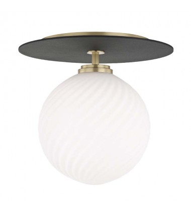  Ellis 1 Light Large Flush Mount (H200501L-AGB/BK) - Mitzi Lighting