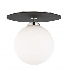  Ellis 1 Light Large Flush Mount (H200501L-PN/BK) - Mitzi Lighting