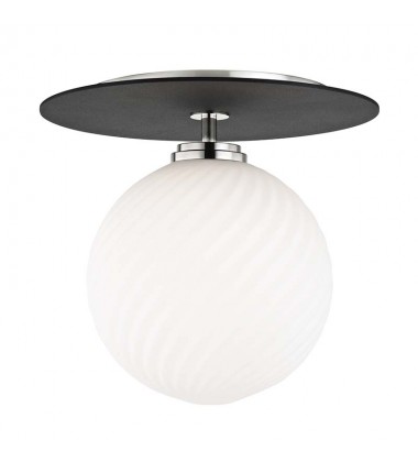  Ellis 1 Light Large Flush Mount (H200501L-PN/BK) - Mitzi Lighting