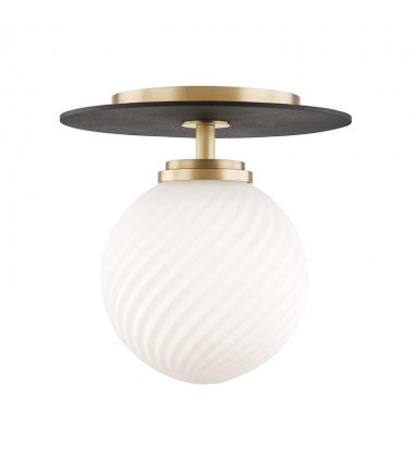  Ellis 1 Light Small Flush Mount (H200501S-AGB/BK) - Mitzi Lighting