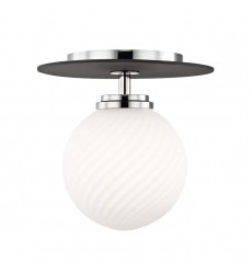  Ellis 1 Light Small Flush Mount (H200501S-PN/BK) - Mitzi Lighting