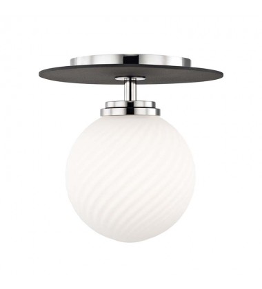  Ellis 1 Light Small Flush Mount (H200501S-PN/BK) - Mitzi Lighting