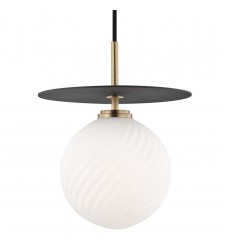  Ellis 1 Light Large Pendant (H200701L-AGB/BK) - Mitzi Lighting