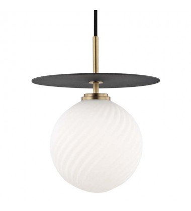  Ellis 1 Light Large Pendant (H200701L-AGB/BK) - Mitzi Lighting