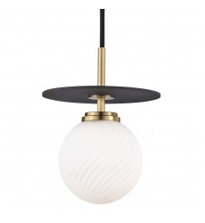  Ellis 1 Light Small Pendant (H200701S-AGB/BK) - Mitzi Lighting