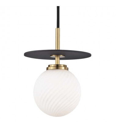  Ellis 1 Light Small Pendant (H200701S-AGB/BK) - Mitzi Lighting