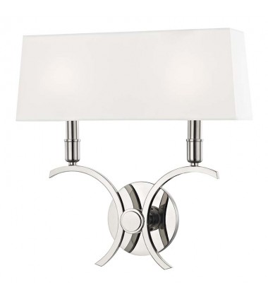  Gwen 2 Light Large Wall Sconce (H212102L-PN) - Mitzi Lighting
