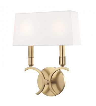  Gwen 2 Light Small Wall Sconce (H212102S-AGB) - Mitzi Lighting