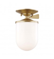  Audrey 1 Light Small Semi Flush (H214601S-AGB) - Mitzi Lighting