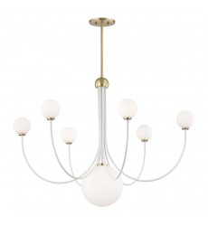  Coco 7 Light Chandelier (H234807-AGB/WH) - Mitzi Lighting