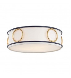  Jade 3 Light Flush Mount (H236503-GL/NVY) - Mitzi Lighting