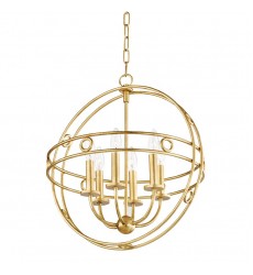  Jade 6 Light Small Pendant (H236706-GL) - Mitzi Lighting