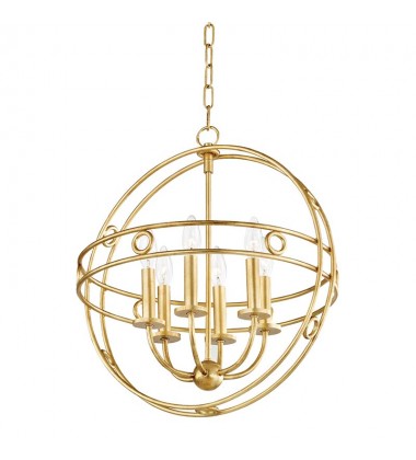  Jade 6 Light Small Pendant (H236706-GL) - Mitzi Lighting