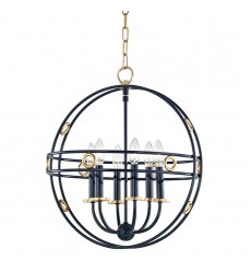 Jade 6 Light Small Pendant (H236706-GL/NVY) - Mitzi Lighting