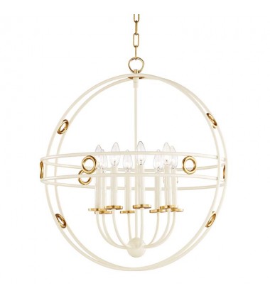  Jade 8 Light Large Pendant (H236708-GL/CR) - Mitzi Lighting