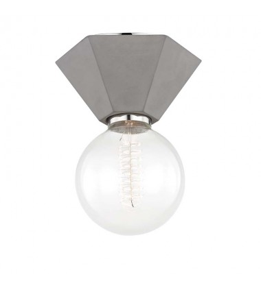 Lynn 1 Light Flush Mount (H243501-CON) - Mitzi Lighting  Lynn 1 Light Flush Mount (H243501-CON) - Mitzi Lighting