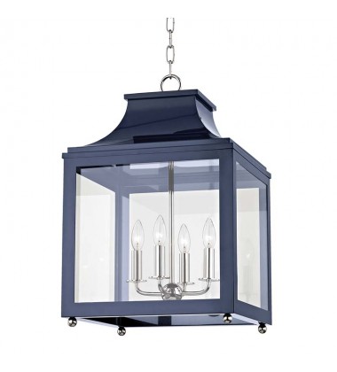  Leigh 4 Light Large Pendant (H259704L-PN/NVY) - Mitzi Lighting